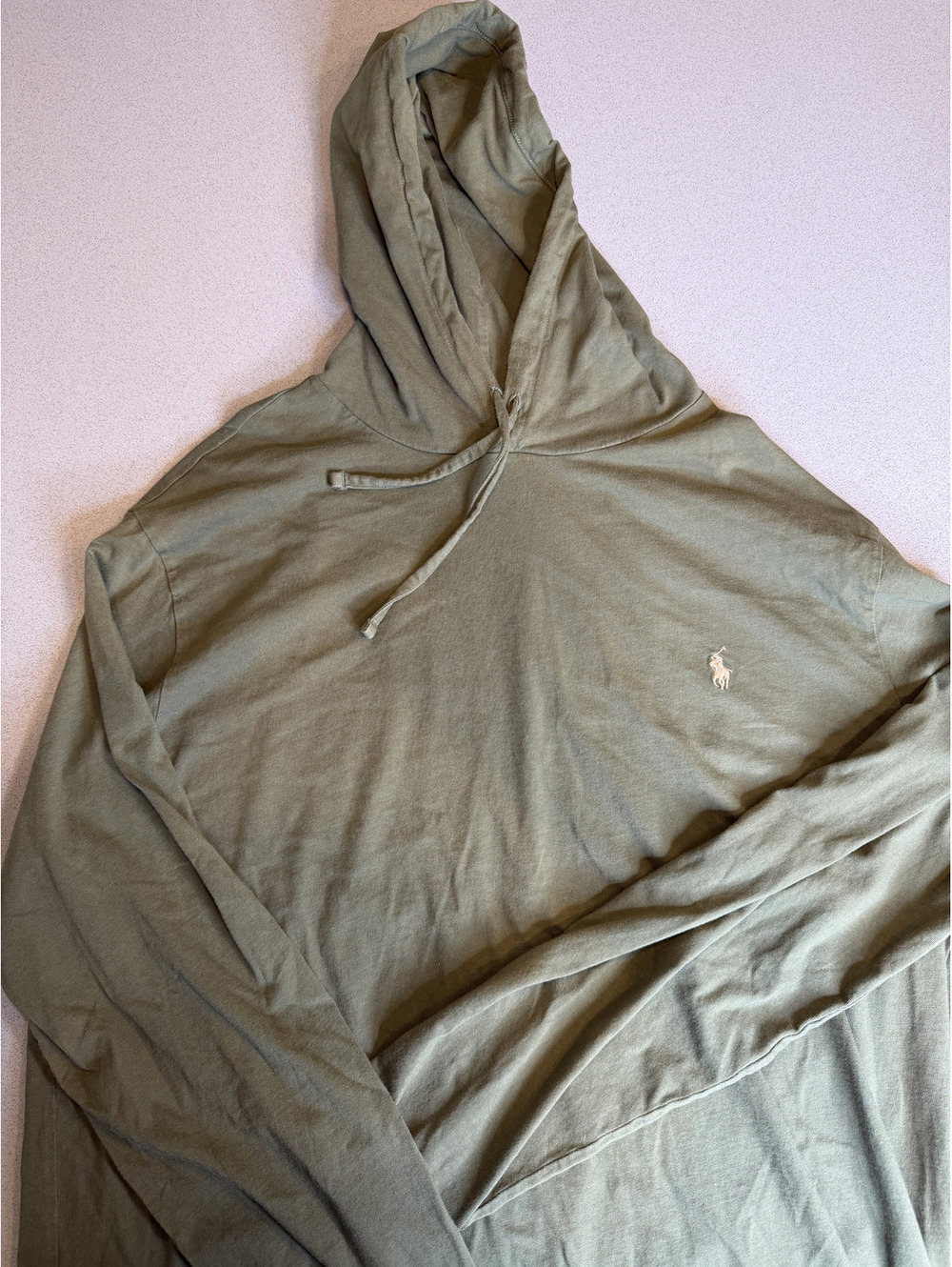 Polo Ralph Lauren Mens XL Green Lightweight Jersey Pull Over Tagless